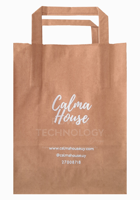 Bolsas De Papel Impresas Con Asas Chicas